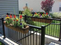 Hanging railing planter baskets iron art hanging baskets flower pot holder hanger iron potted plants rack over the rail fence pots stand for balcony porch fence indoor outdoor decoration 2white. Balcony Railing Planter Deck Railing Planters Balcony Planters Railing Planters