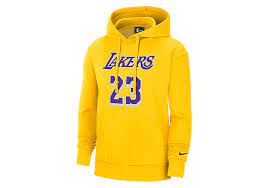 In the stands or on the street, stand for your team in the los angeles lakers nike nba pullover hoodie. Nike Nba Los Angeles Lakers Lebron James Essential Pullover Hoodie Amarillo Fur 59 00 Basketzone Net