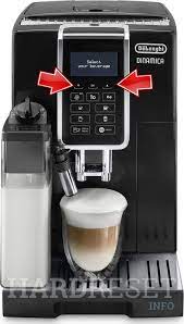 Purchased the machine on christmas and never got to install then few weeks ago during family gathering the machine doesn't work. Hard Reset Delonghi Dinamica Ecam 350 55 How To Hardreset Info