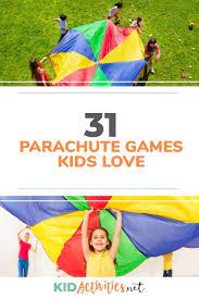 31 Fun Parachute Games And Activities For Kids Kid Activities Parachute Games Gym Games For Kids Parachute Games For Kids