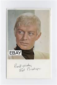 ED BISHOP UFO TV SERIES COMMANDER STRAKER SIGNED PHOTO SCI-FI REPRO