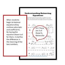Free Version Understanding Why We Balance By Coscine Teachers Pay Teachers Chemical Equation Equations Chemistry Worksheets