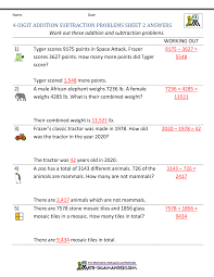 When we write out equations with addition, we use two symbols: 3rd Grade Addition And Subtraction Word Problems