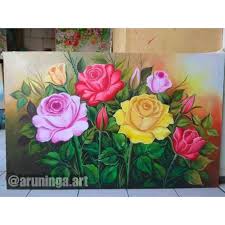 Beberapa di antaranya bisa kamu lakukan sendiri meski tidak memiliki kemampuan menggambar. Lukisan Bunga Hiasan Dinding Shopee Indonesia