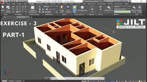 Create 3d House Using Autocad In Easy Steps Ex 3 Part 1 Model House Plan Free House Plans Autocad