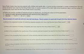 Ships from and sold by amazon global store uk. Solved Harry Potter Books Have Become Popular With Childr Chegg Com