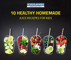 These 7 healthy juicing recipes will help boost your energy, detox your body & aid in weight loss. 10 Healthy Homemade Juice Recipes For Kids Schoolmykids