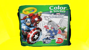 These perfectly pair with crayola crayons and colored pencils and makes a great gift for all kids ages 3 and up. Crayola Color Sticker Marvel Avengers Assemble Youtube