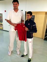 Embarrassment of my first nba game. Novak Djokovic On Twitter I Got To Meet Yao Ming Today Very Big Guy Http T Co Rncgm4rp5k