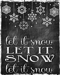 Let It Snow Let It Snow Let It Snow Let It Snow Christmas Chalkboard Chalkboard Printables Christmas Signs