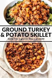 Ground Turkey Potato Skillet Recipe Ground Turkey Recipes Healthy Healthy Turkey Recipes Health Dinner Recipes