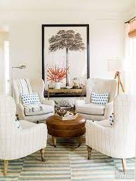 15 Circular Conversation Seating Areas 4 Chairs Around A Coffee Table Living Room Seating Room Seating Ottoman In Living Room