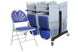 All lawn chairs can be shipped to you at home. Deluxe Padded Folding Chair Bundle Deal 28 Chairs 1 Trolley Furniture At Work