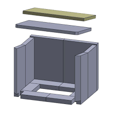 Feinstaub rußfilter 220x165x25mm | passend für hark**. Heizgasumlenkplatte 420 X 220 X 20 Mm Haas Sohn