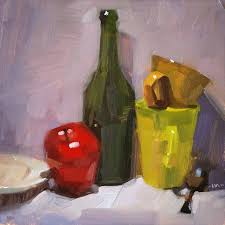 Carol Marine Bottle Painting Fine Art Original Fine Art