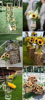 100 Bold Country Sunflower Wedding Ideas Sunflower Themed Wedding Sunflower Wedding Outdoor Wedding Decorations