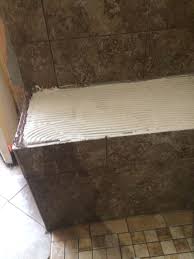 Stoneworks granite tile stone quartz porcelain countertops floors. Setting The Granite Shower Bench Twinsprings Research Institute