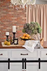 They can make a big contrast in the white kitchen design and if you thought that the brick wall doesn't fit with the contemporary kitchen designs you are totally wrong. Diy Brick Wall Farmhouse Kitchen Island Makeover