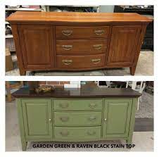 Rethunk Junk Paint In Limited Edition Color Called Garden Green With New Raven Black Stain Top Such A Gr Rethunk Junk Rethunk Junk Paint Refinishing Furniture