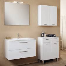 Scegli lo specchio bagno che preferisci, il catalogo propone specchi contenitori specchi classici e specchi con led. Mobile Bagno Economico Sospeso Da 60 Cm Incluso Di Specchio E Lampada Rigo3