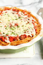 Spaghetti Pie Recipe Spaghetti Pie Spaghetti Pie Recipes Food