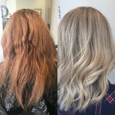 Transformation From Grown Out Ginger To Blonde Using Highlights And A Shadow Root Hair Beauty Hair Styles Hair Designs