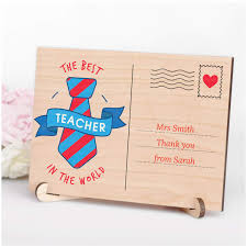 Just wanted to say a heartfelt thank you for this amazing gift. Personalised Male Teacher Thank You Gifts Male Teacher Head Teacher Key Worker Appreciation Gifts The Best Teacher Present A6 Size Printed Wooden Teacher Thank You Postcard Gifts For Him
