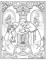 St Valentine Coloring Page Training Saints Valentine Coloring Pages Valentine Coloring Christian Valentines