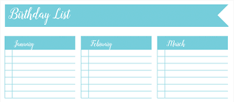 This book contains guidance and ideas to help you write your own birthday list and start what may. Birthday List 30 Days Of Free Printables Whisky Sunshine