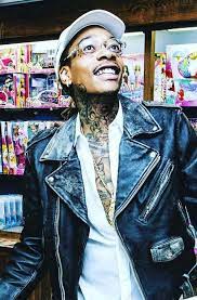Wiz Khalifa Wears Jean Paul Gaultier Glasses With Leather Jacket The Wiz Wiz Khalifa Jeans Wear