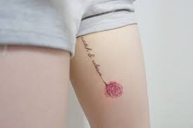 2.6 in / 6.5 cm (height) this temporary tattoo is: 37 Flower Tattoos That Are As Beautiful As The Real Thing Thefashionspot