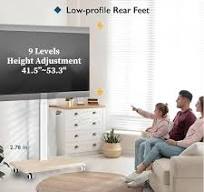 ‫حامل تلفزيون محمول لتلفزيونات LCD LED مقاس 32-70 بوصة، عربة ...‬‎