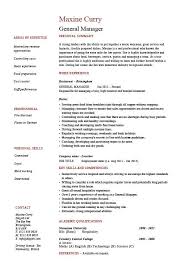 A resume is the document used by professionals to showcase their qualifications during job application. General Manager Resume Cv Example Job Description Sample Management Business Operations Work