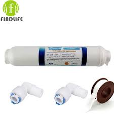 10 Polegada Inline Purificador De Agua T33 Com 2 Pcs Montagem De Coco De Carbono Post Filtro De Agua De 5 Micron Fi Water Purifier Water Filter Reverse Osmosis