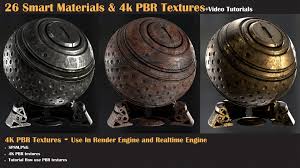 Each pack have a.blend file. Artstation 26 Smart Materials And 4k Pbr Textures Video Tutorial Milad Kambari