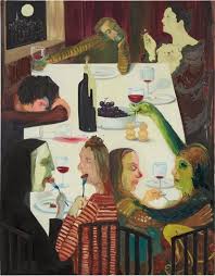 Widely regarded as the first epic feminist artwork, it functions as a symbolic history of women in civilization. View Winter Solstice 2012 Dinner Party 2009 By Nicole Eisenman Oil On Canvas 56 X 44 In 142 2 X 111 8 Cm Signed Access In 2020 Art Painting Figure Painting
