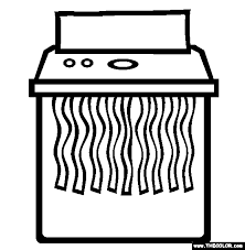 Free printable shredder coloring pages. The Paper Shredder Coloring Page Free The Paper Shredder Online Coloring