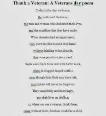 Veteran's day is an important observance in the united states, set aside for honoring and remembering men and women who have served in the armed forces. Veterans Day Poems For Church Elementary Students 101