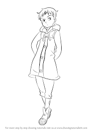 Learn How To Draw King From Nanatsu No Taizai Nanatsu No Taizai Step By Step Drawing Tutorials Drawings Anime Character Drawing King Drawing