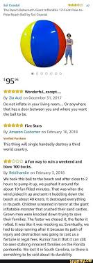 The Beach Behemoth Giant Inflatable Ball Really Funny Stupid Funny Stupid Funny Memes