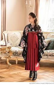 袴 着物セット 簡単着付けの刺繍入り袴和装セット 伝統的な服 袴 女性 デザイナーファッション