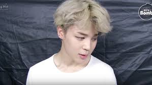 Another possibility is that the child is of mixed race. Park Chim On Twitter Blonde Jimin With Messy Hair Blue Contact Lens And Plain White Shirt I M So Weak
