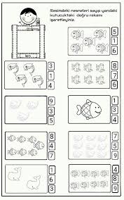 Nesne Sayi Eslestirme Okul Oncesi Anaokulu Matematigi Okul