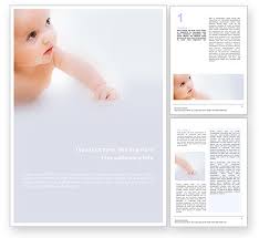 Choose the color you want under theme colors or standard colors. Baby On Light Blue Background Word Template 01580 Poweredtemplate Com