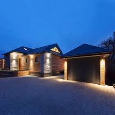 Up And Down Wall Lights Wash Small Areas With Light To Create A Contemporary But Welcoming Vibe For House Lighting Outdoor Exterior House Lights House Exterior