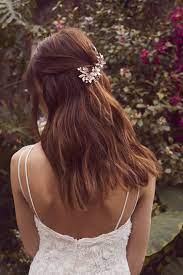 Bangs swept gently to one side. Wedding Hair Ideas David S Bridal Blog