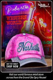 Embroidered Nashville Ball Cap Nashvillesouvenirs Com Ball Cap Cap Hats For Sale