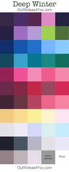 Bright And Cool Color Guides Your Color Style Deep Winter Colors Deep Winter Palette Deep Winter
