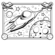 Spaceship Coloring Page Printable Png 1 024 1 024 Pixels Space Coloring Pages Space Coloring Sheet Disney Coloring Pages