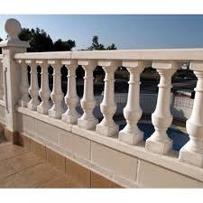 We have wood handrails and stair fittings, newel posts, wood balusters, wrought iron balusters and a beautiful line of stainless steel contemporary stair parts, all at a great price. Sandstone Natural Stone Baluster Railing At Rs 350 Feet Stone Baluster Id 19676870948
